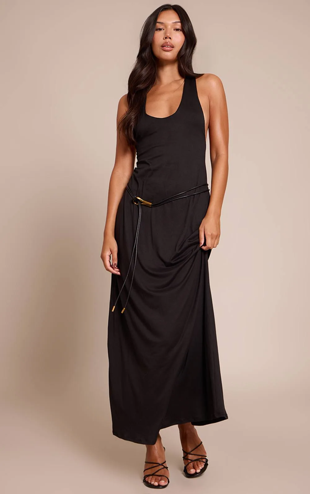 Soft Touch Scoop Neck Maxi Dress by PrettyLittleThing