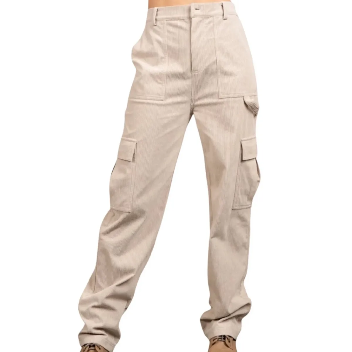 Carpenter Corduroy Cargo Pants by VERY J