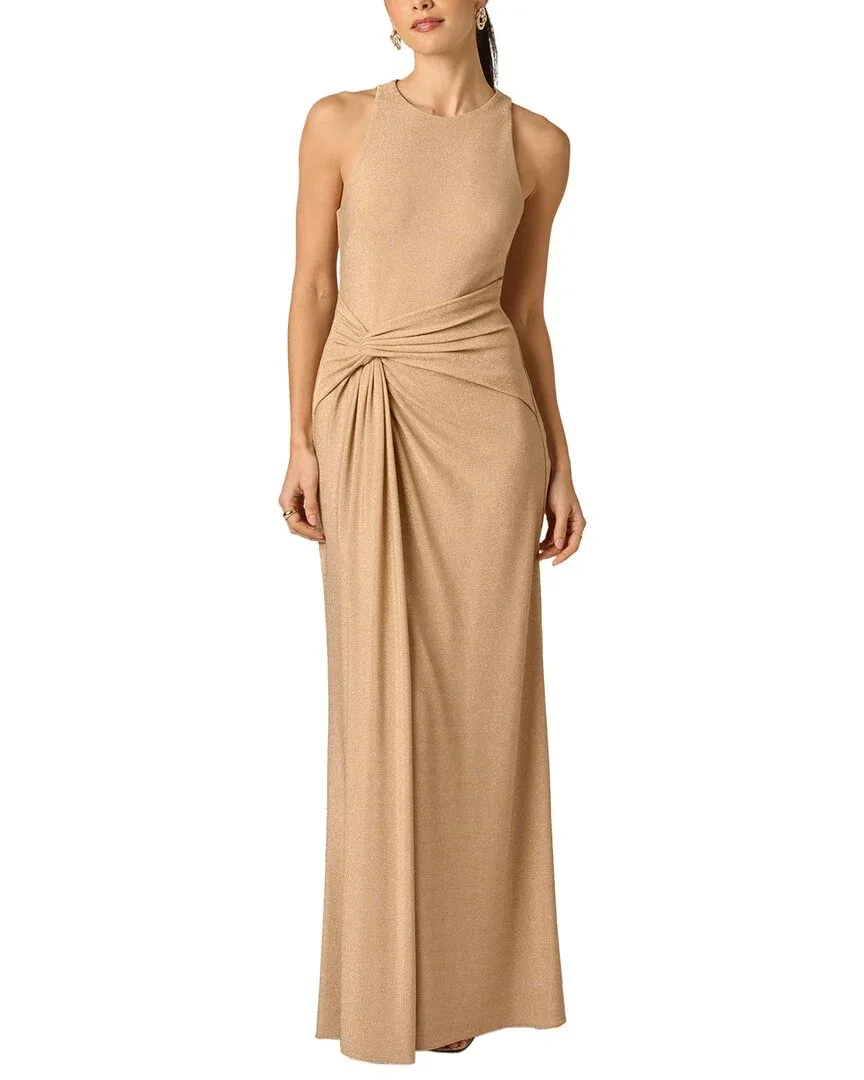 Metallic Knit Long Dress by Adrianna Papell