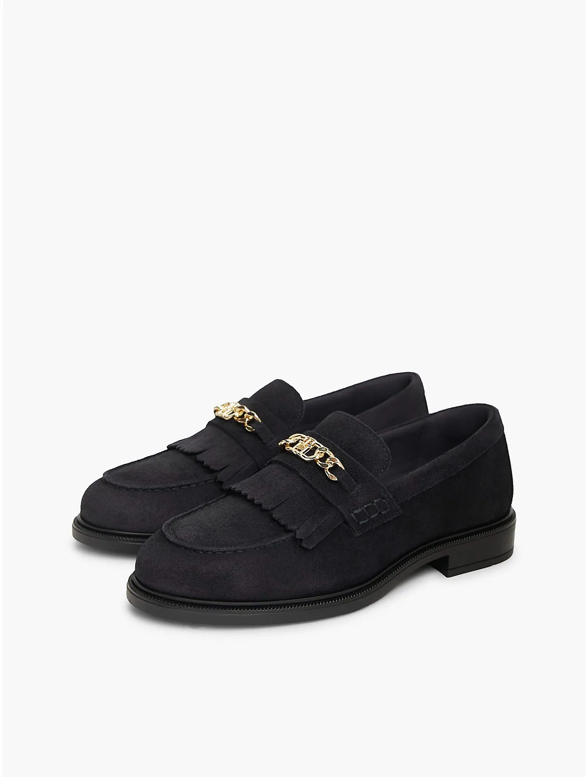 Chain-Link Fringe Suede Loafer by Tommy Hilfiger