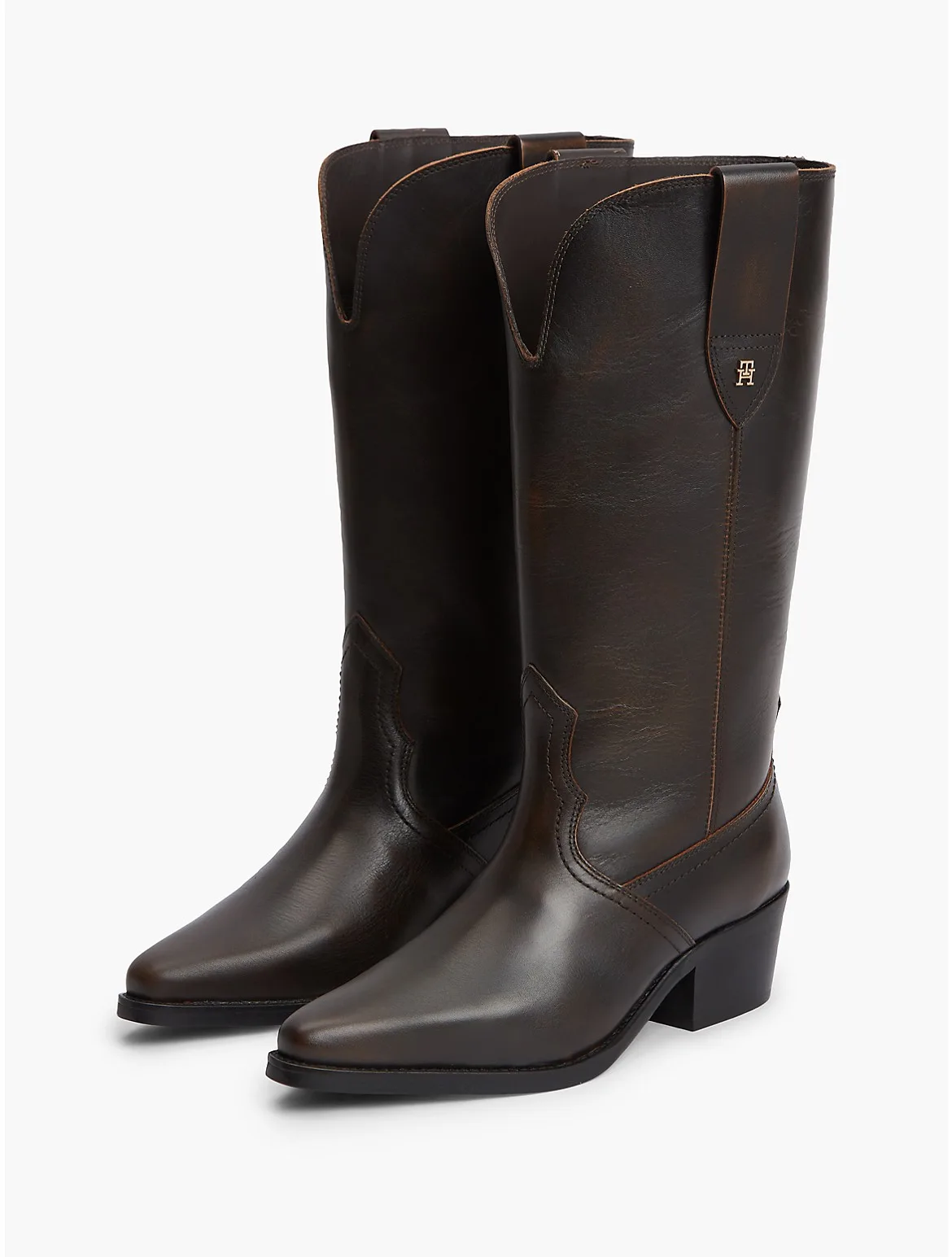 Leather Western Boot by Tommy Hilfiger