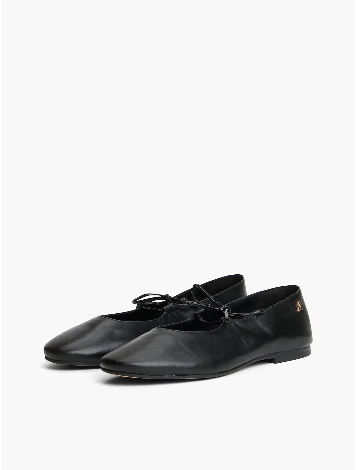 Lace-Up Leather Mary Jane Ballet Flat by Tommy Hilfiger