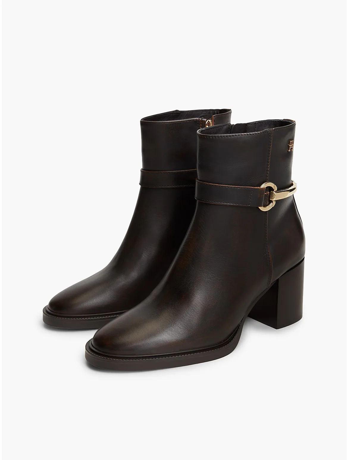 Leather Ankle Riding Boot by Tommy Hilfiger