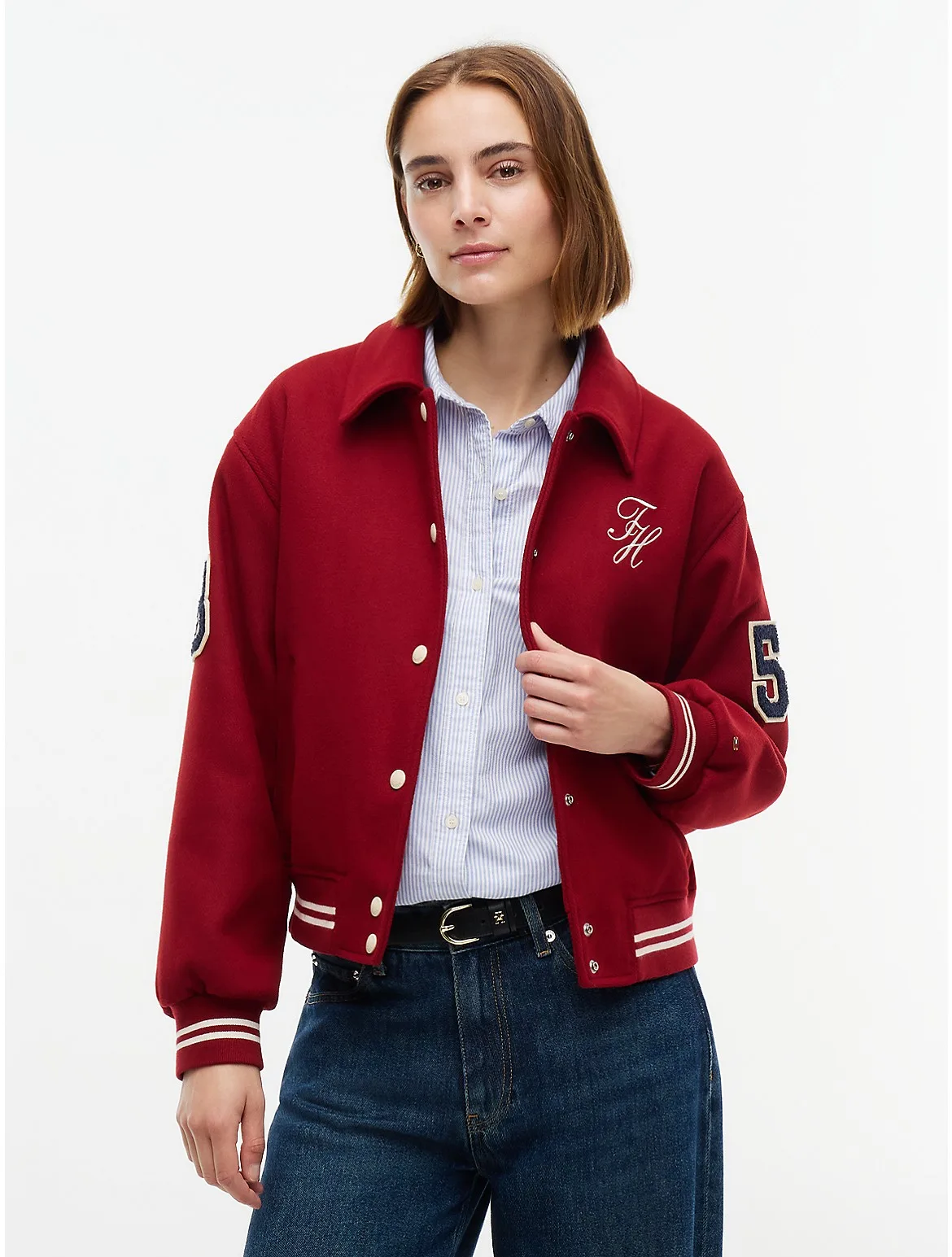 Relaxed Fit Varsity Jacket by Tommy Hilfiger