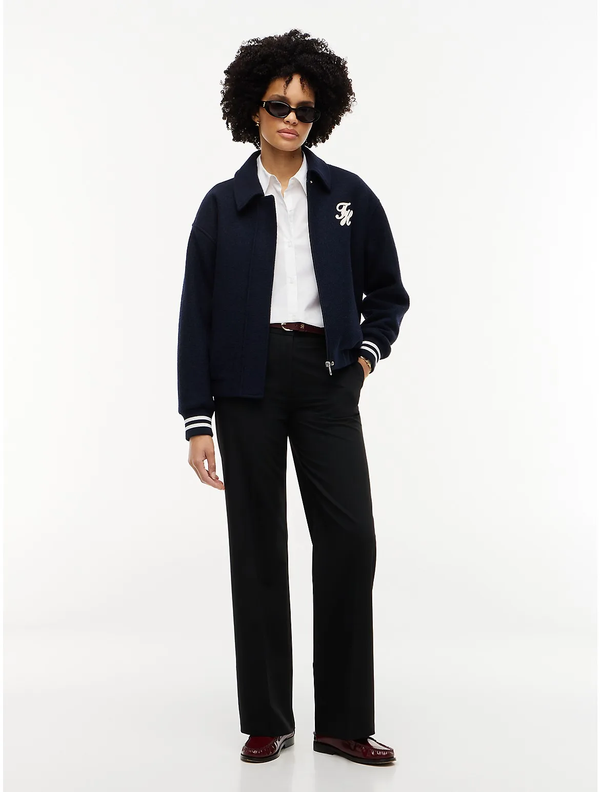 Pleated Stretch Twill Straight Leg Pant by Tommy Hilfiger