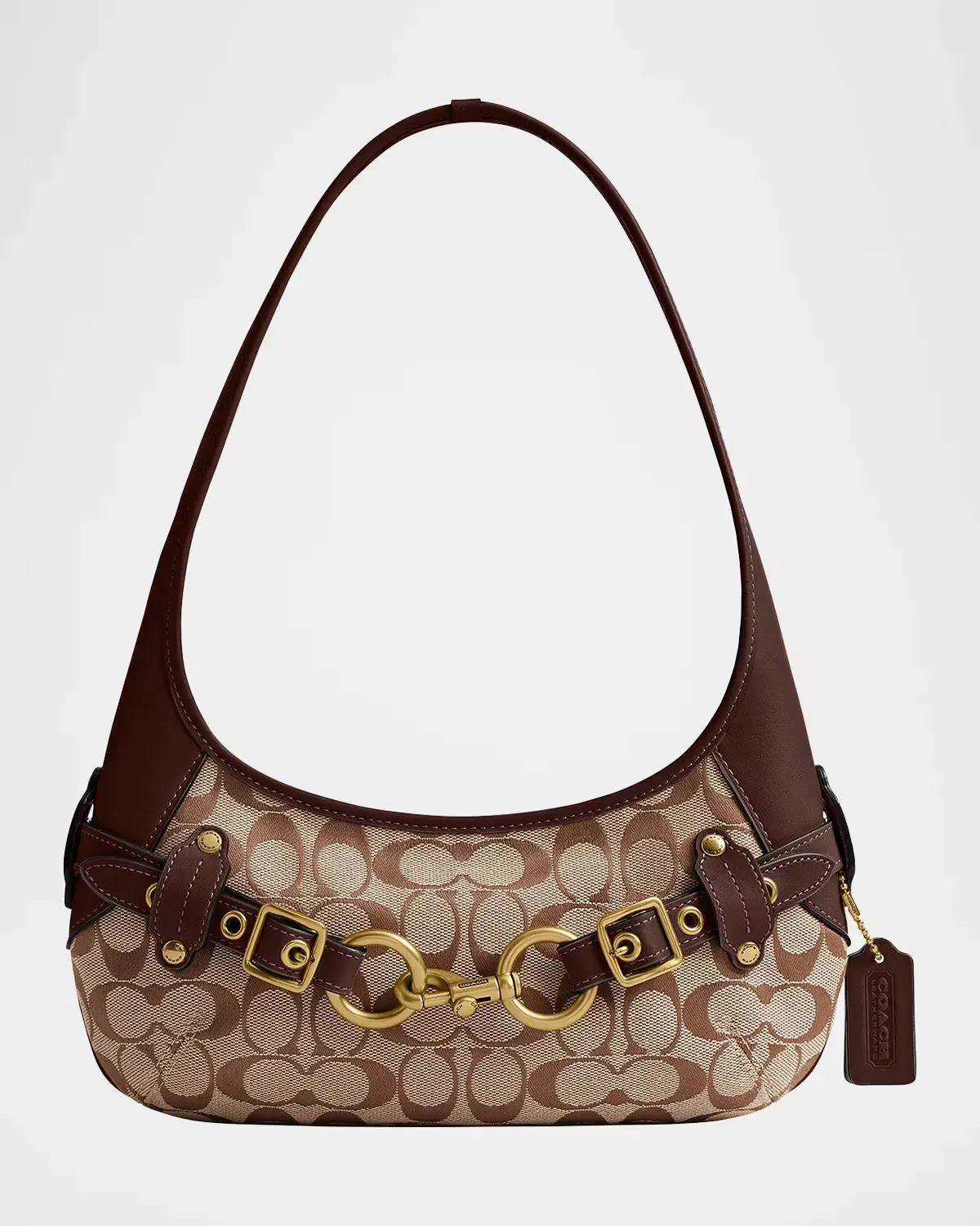 Belted Ergo Jacquard Shoulder Bag by COACH