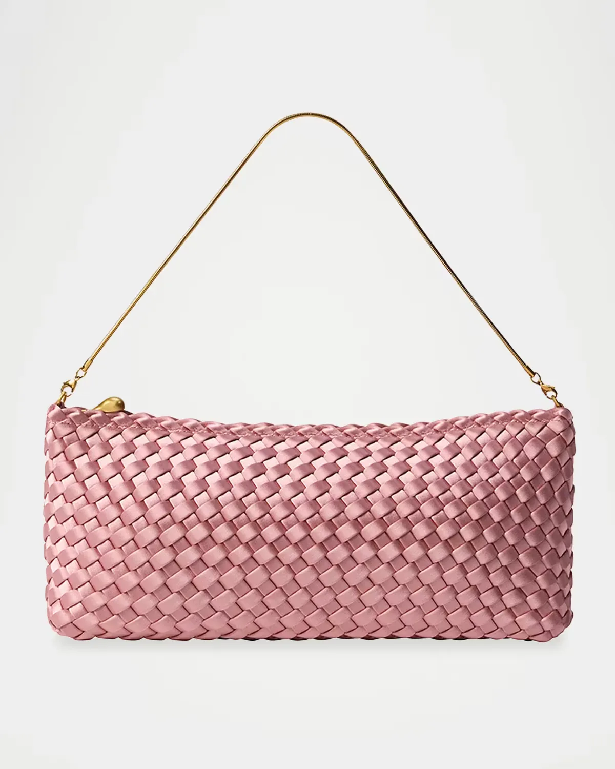 Gala Woven Satin Clutch by NAGHEDI