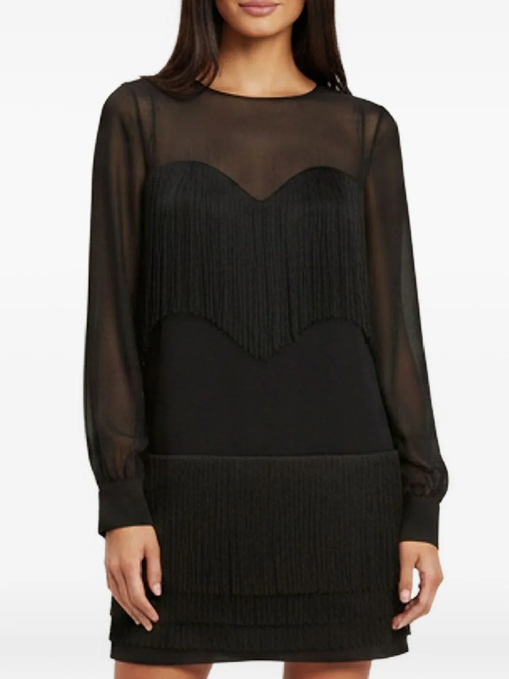 Tiered Fringe Playsuit by Moschino Pre-Owned