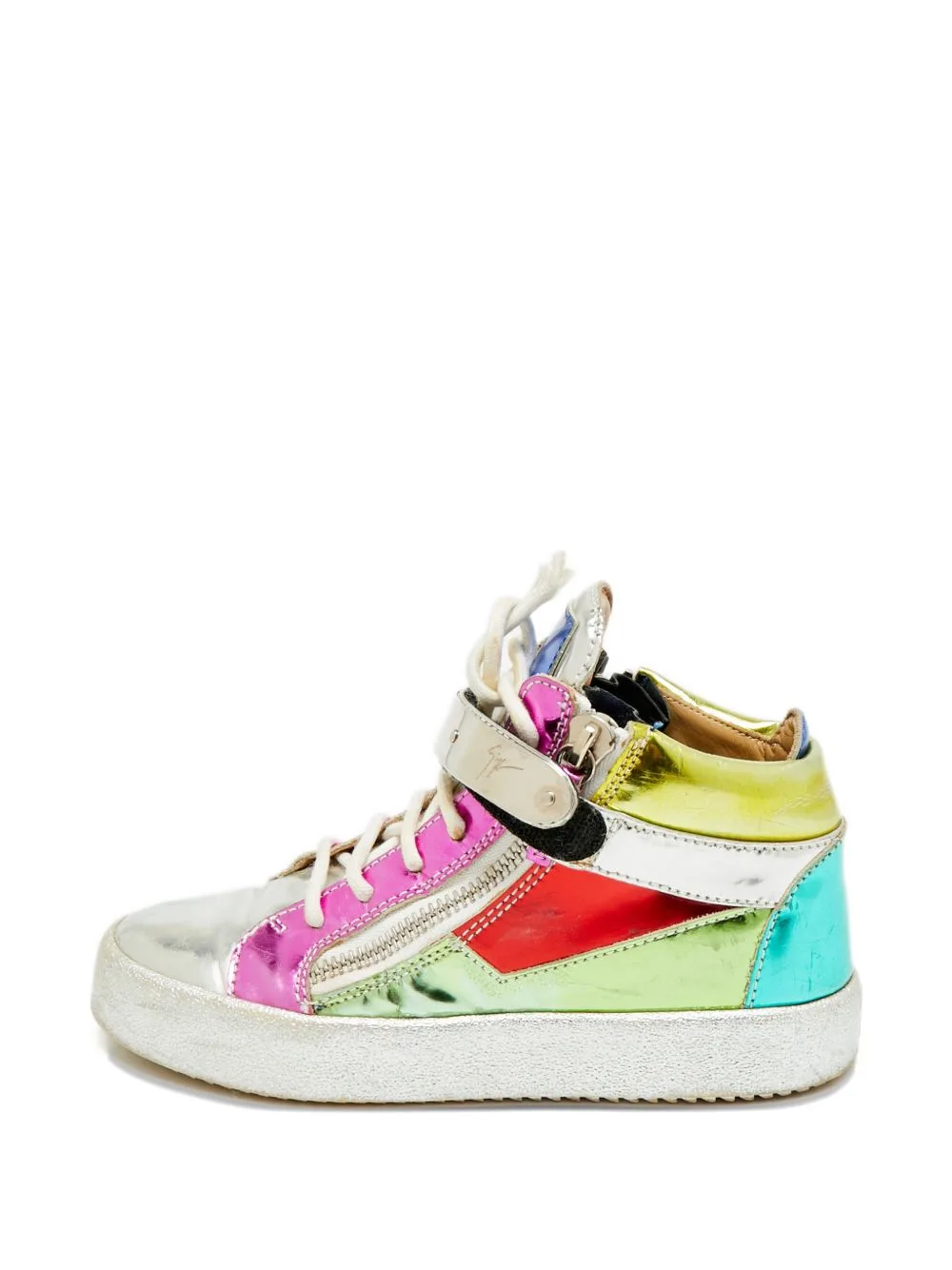 Zip-Fastening Leather Sneakers by Giuseppe Zanotti Vintage