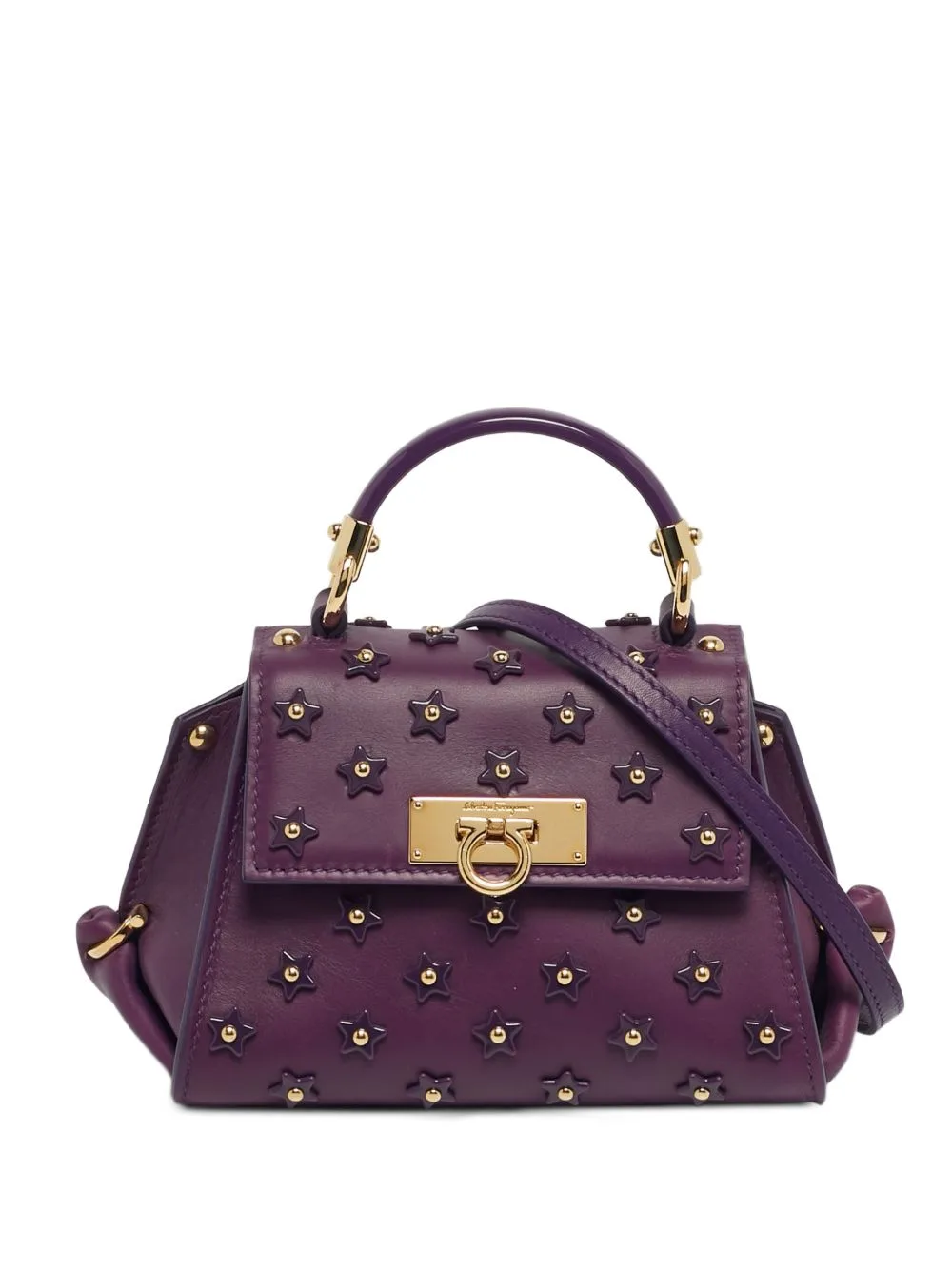 Mini Sofia Star-Embellished Tote Bag by Ferragamo Pre-Owned