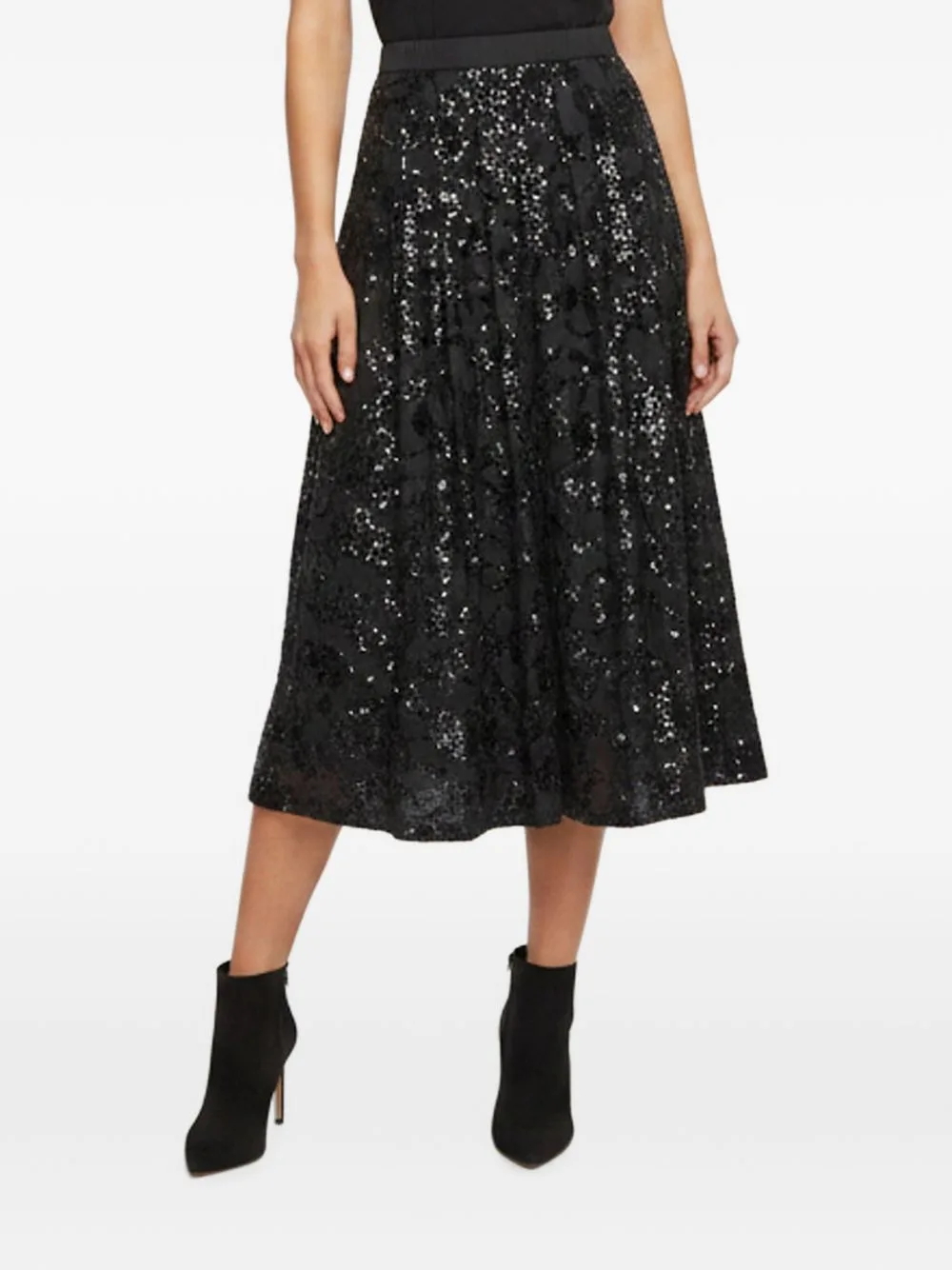 A-Line Sequin-Embellished Midi Skirt by Weekend Max Mara