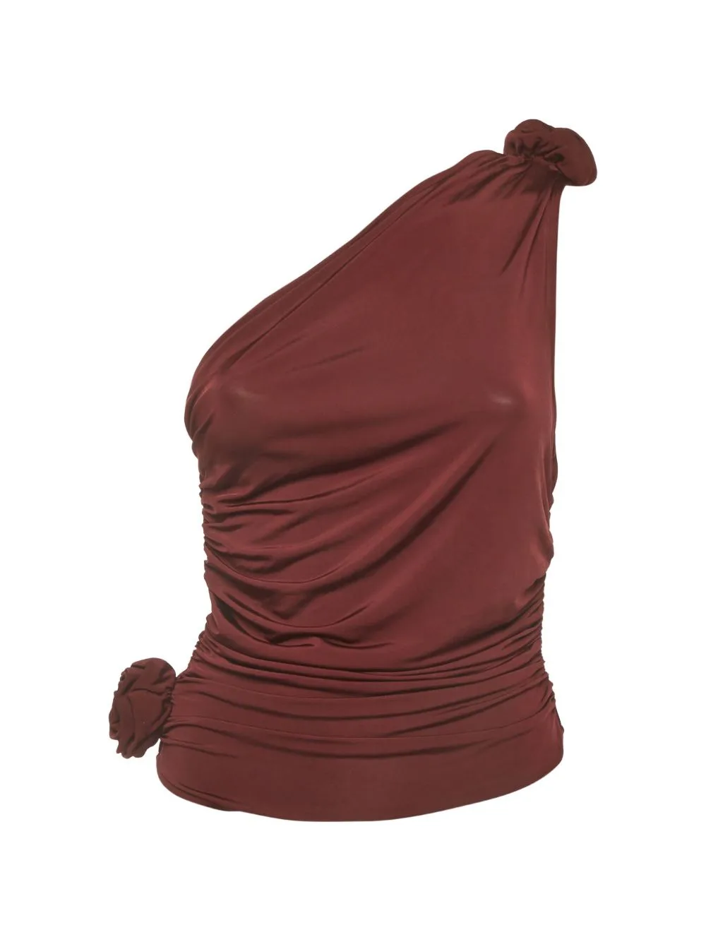 2025 One-Shoulder Ruched Blouse by Magda Butrym