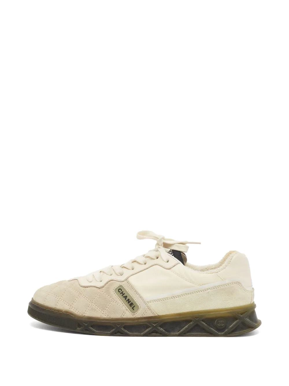 Quilted Suede CC Sneakers by CHANEL Pre-Owned