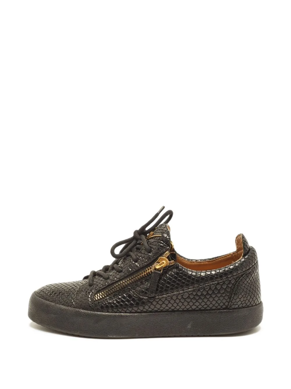 Frankie Python-Embossed Sneakers by Giuseppe Zanotti Vintage