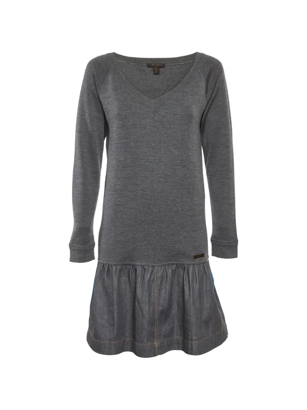 Denim-Skirt Panelled Mini Dress by Louis Vuitton Pre-Owned