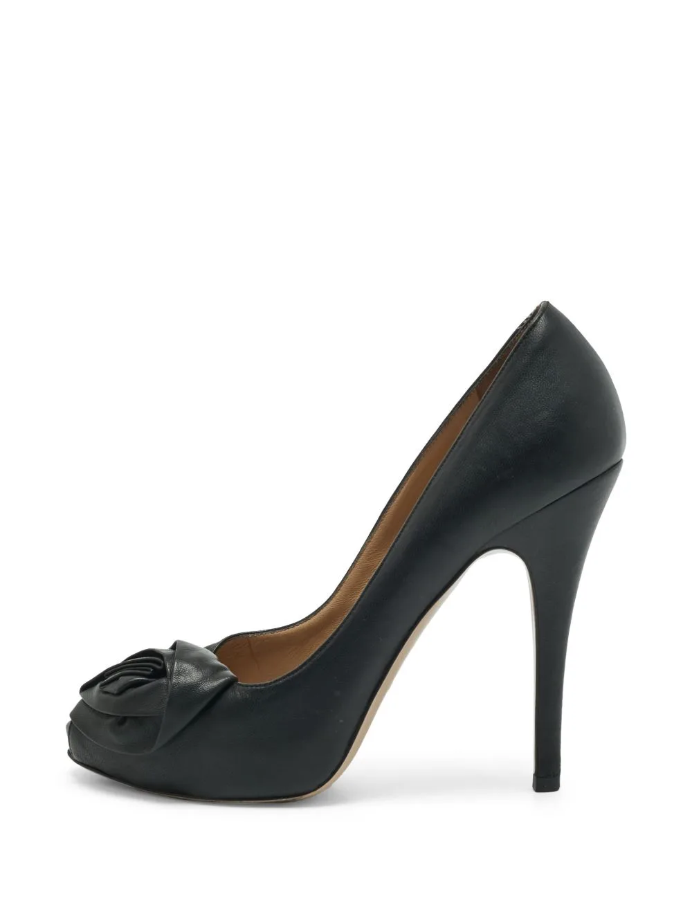 Rose-Detail Peep-Toe Pumps by Valentino Garavani Pre-Owned