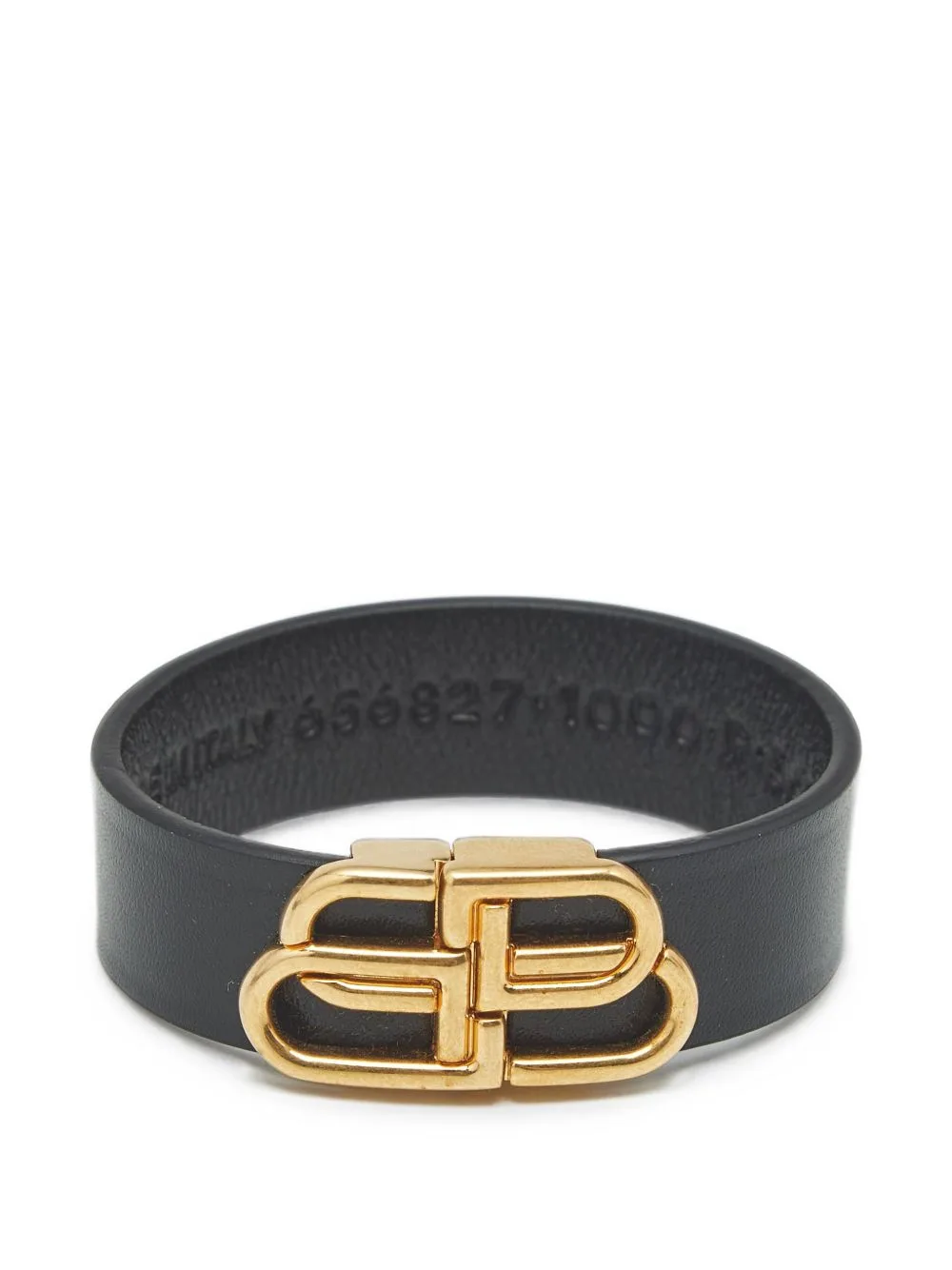 BB Logo Leather Bracelet by Balenciaga Pre-Owned