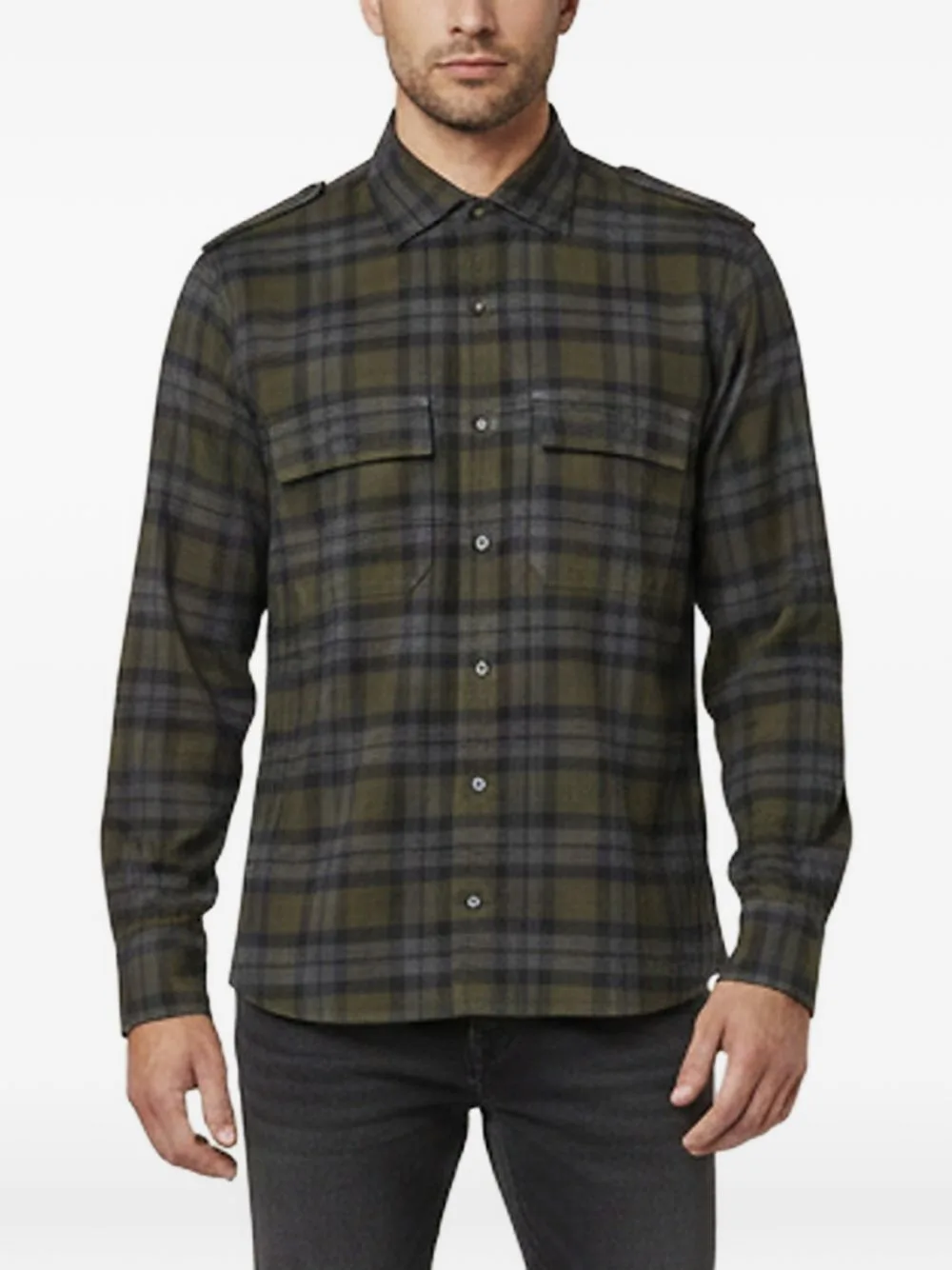 Caral Plaid Overshirt by Loro Piana Pre-Owned