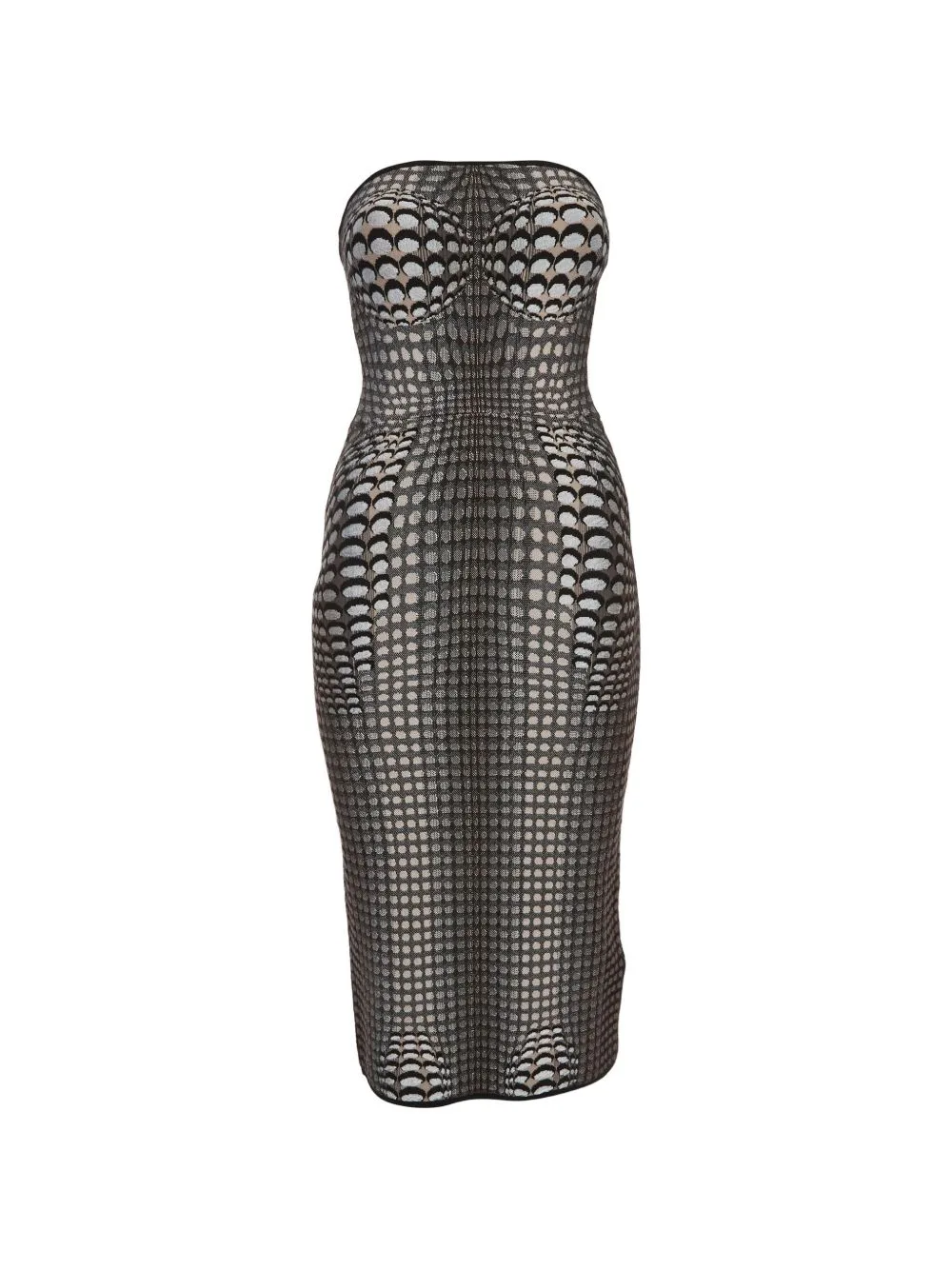 Moon Jacquard Tube Mini Dress by Marine Serre