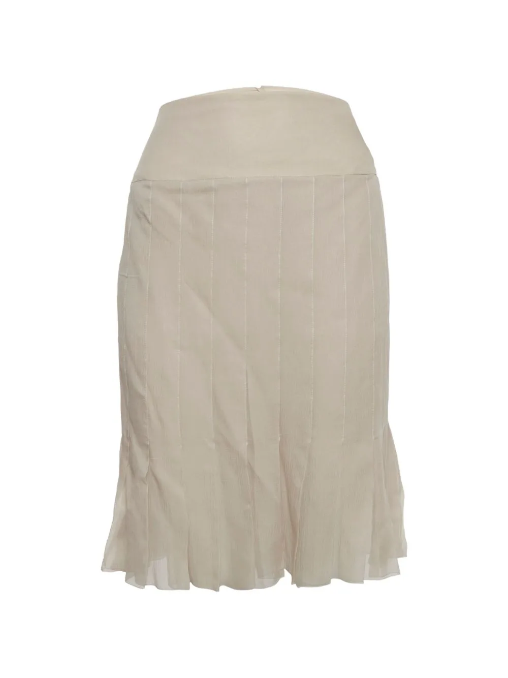 Pleated Silk Mini Skirt by CHANEL Pre-Owned