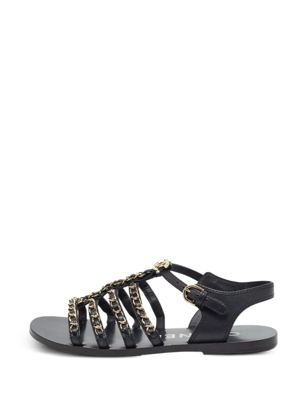 Chain-Embellished Sandals by CHANEL Pre-Owned
