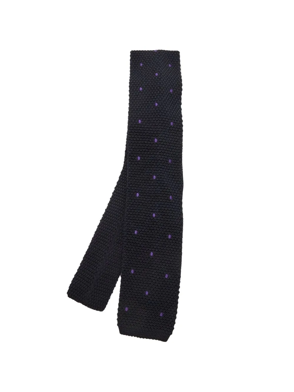 Polka-Dot Knit Tie by Carolina Herrera Vintage