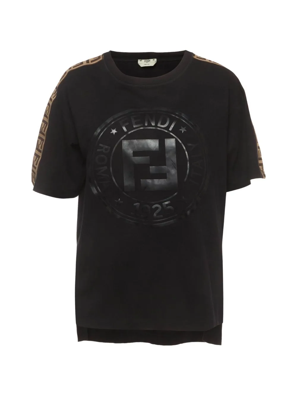Logo-Appliqué FF-trim T-Shirt by Fendi Pre-Owned