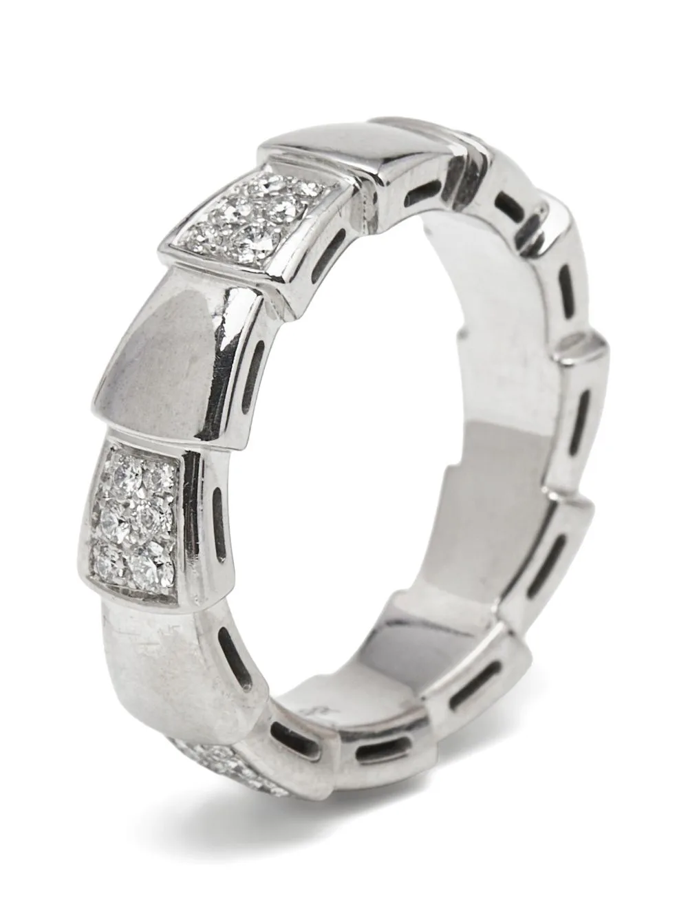 Serpenti Viper Diamond Ring by Bvlgari Pre-Owned