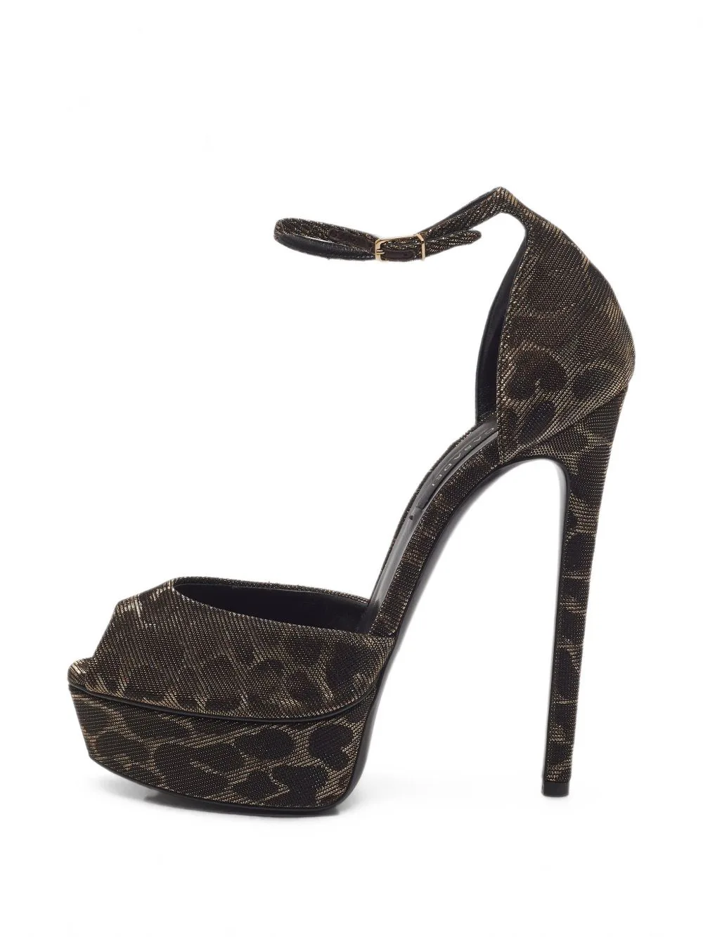Leopard-Print Heeled Sandals by Casadei Vintage