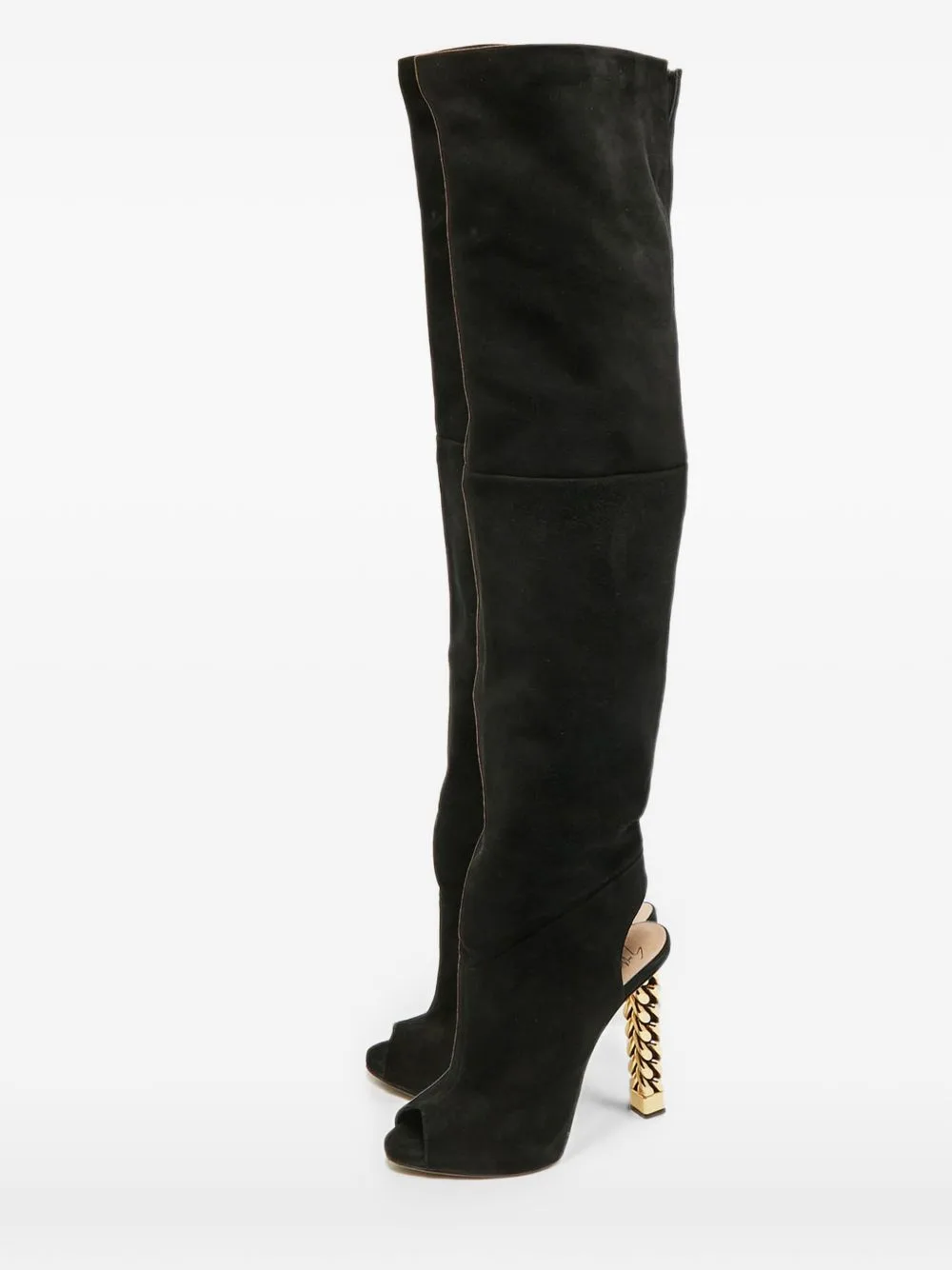 Chain-Heel Over-The-Knee Boots by Giuseppe Zanotti Vintage