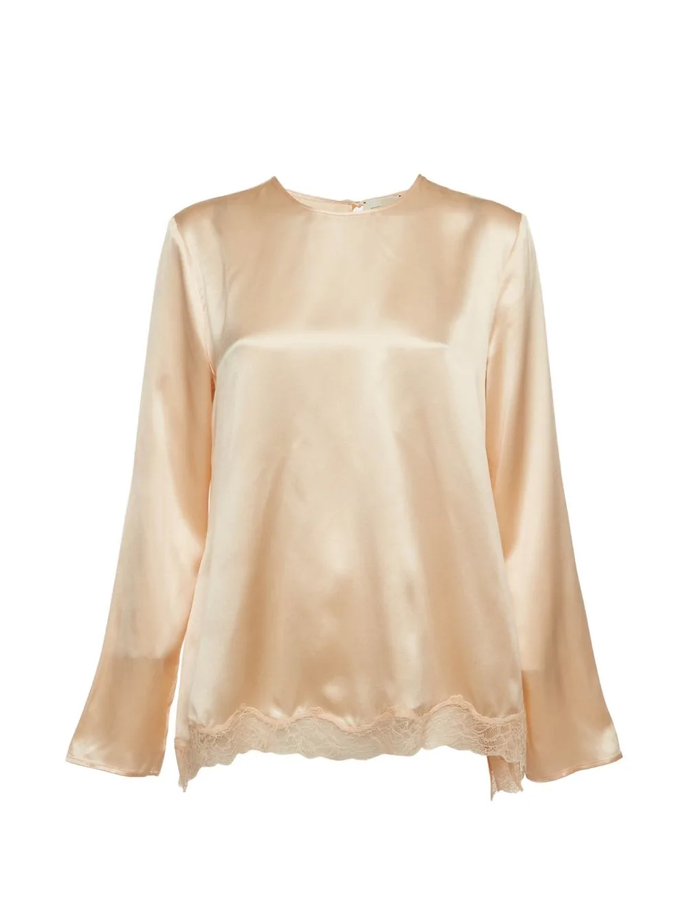 Lace-Trimmed Open-Back Blouse by Magda Butrym
