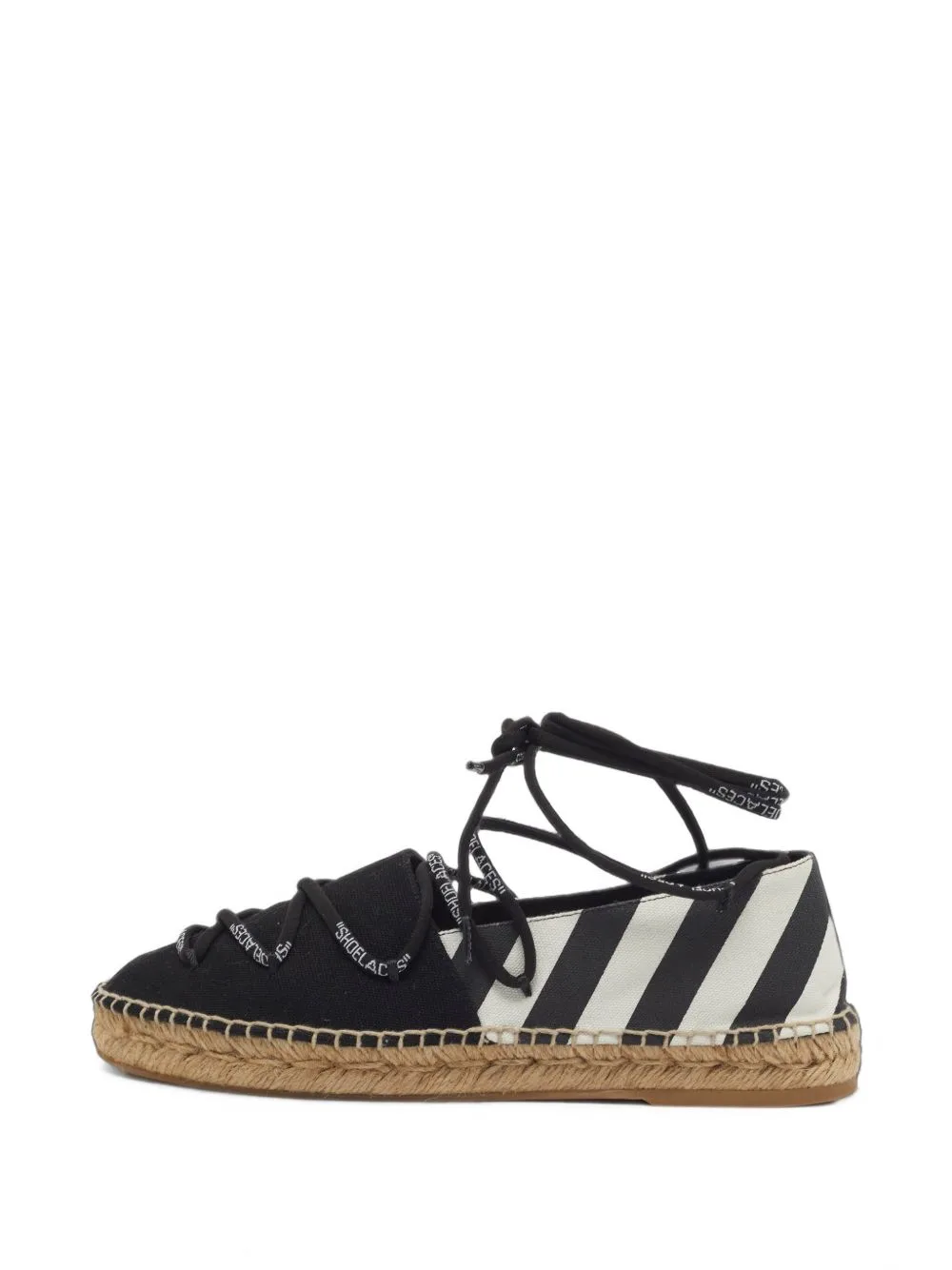 Diagonal Lace-Up Espadrilles by Off-White Pre-Owned