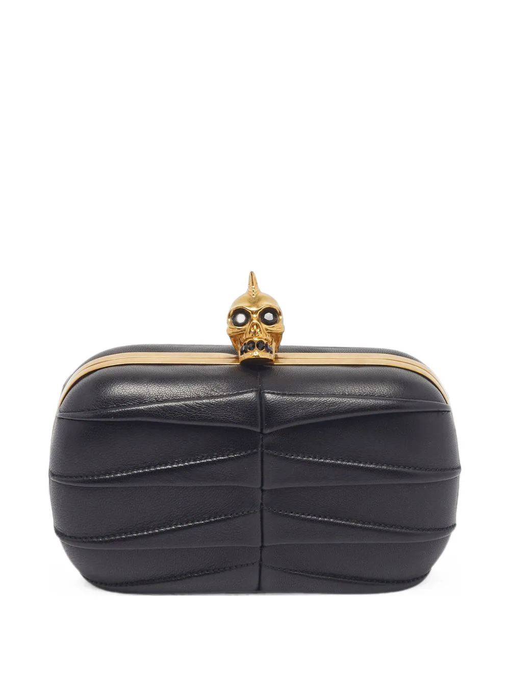 Mohawk Skull-Detail Clutch Bag by Alexander McQueen Pre-Owned
