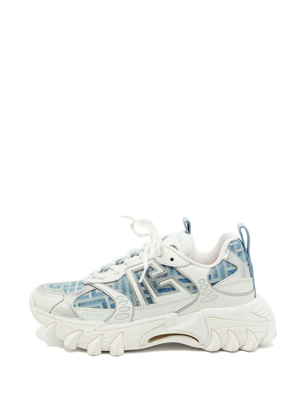 B-East Denim Sneakers by Balmain Pre-Owned