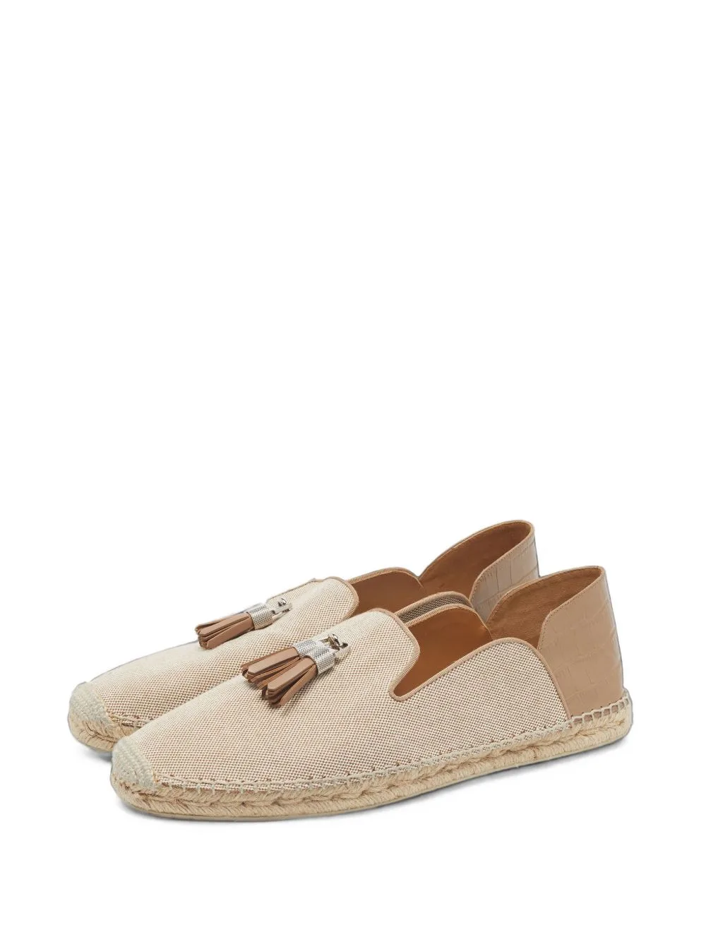 Espadon Croc-Embossed Espadrilles by Christian Louboutin Pre-Owned