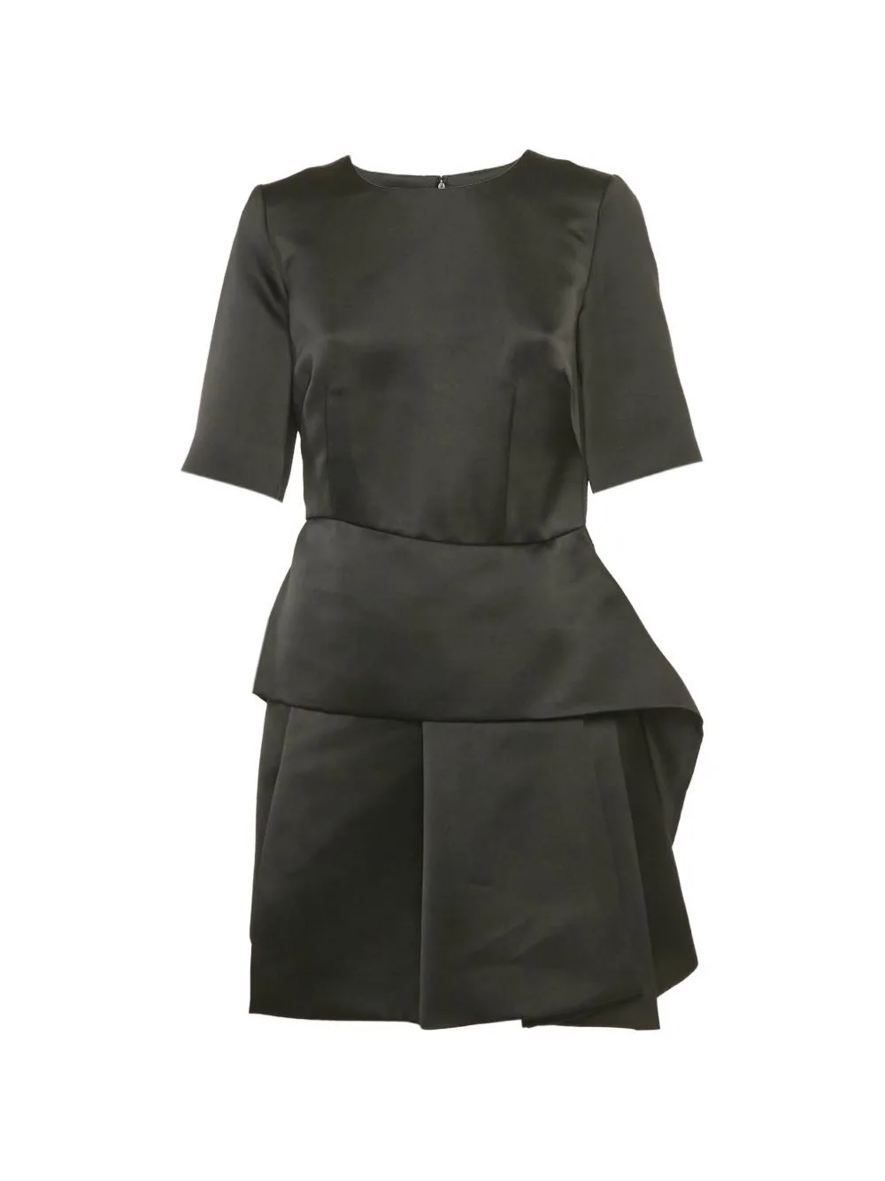 Taffeta Peplum Mini Dress by Alexander McQueen Pre-Owned