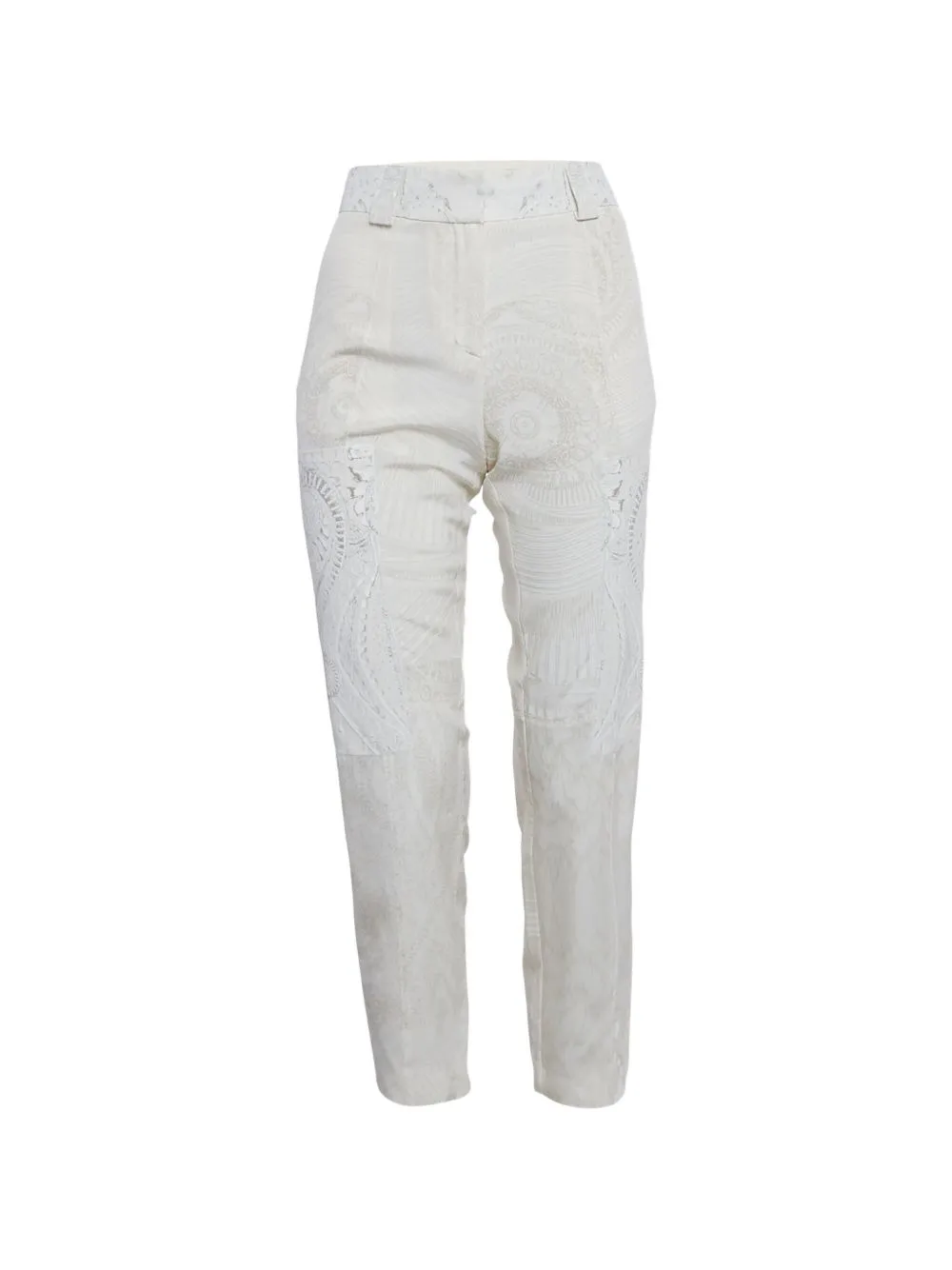Printed Slim-Fit Trousers by Roberto Cavalli Vintage