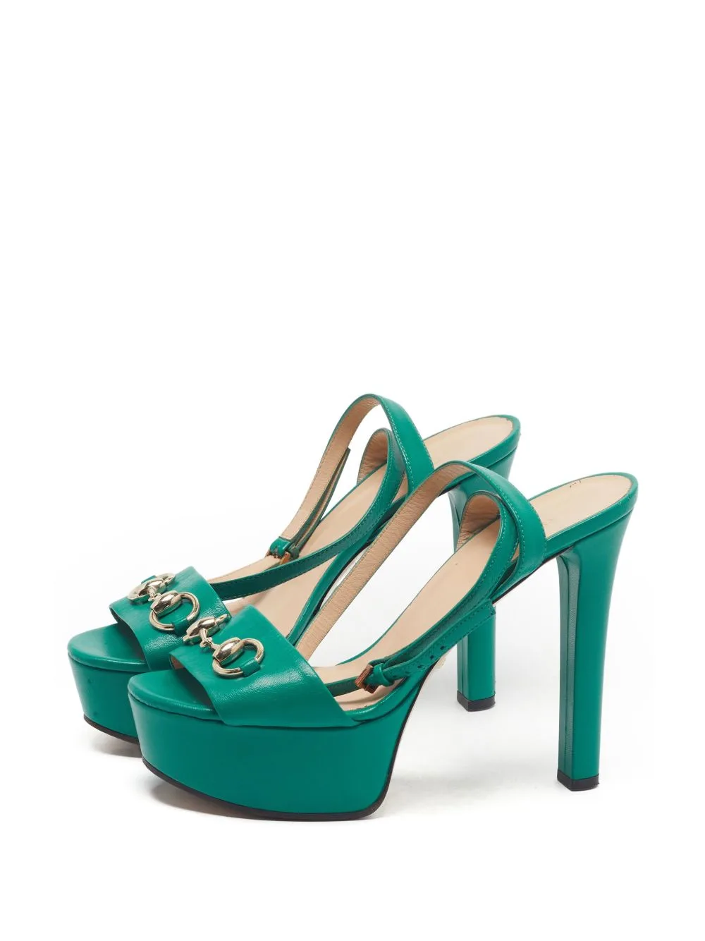 Horsebit Ankle-Strap Sandals