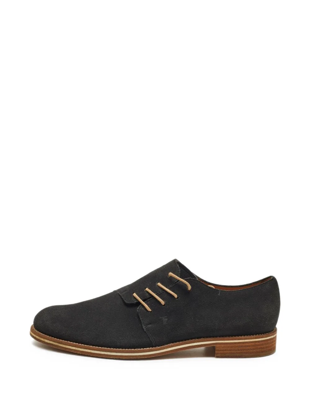 Lace-Up Suede Derby Shoes by Tod's Vintage