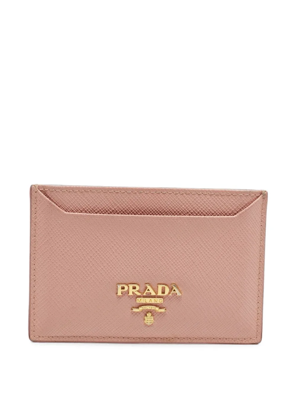 Saffiano Leather Card Holder by Prada Pre-Owned