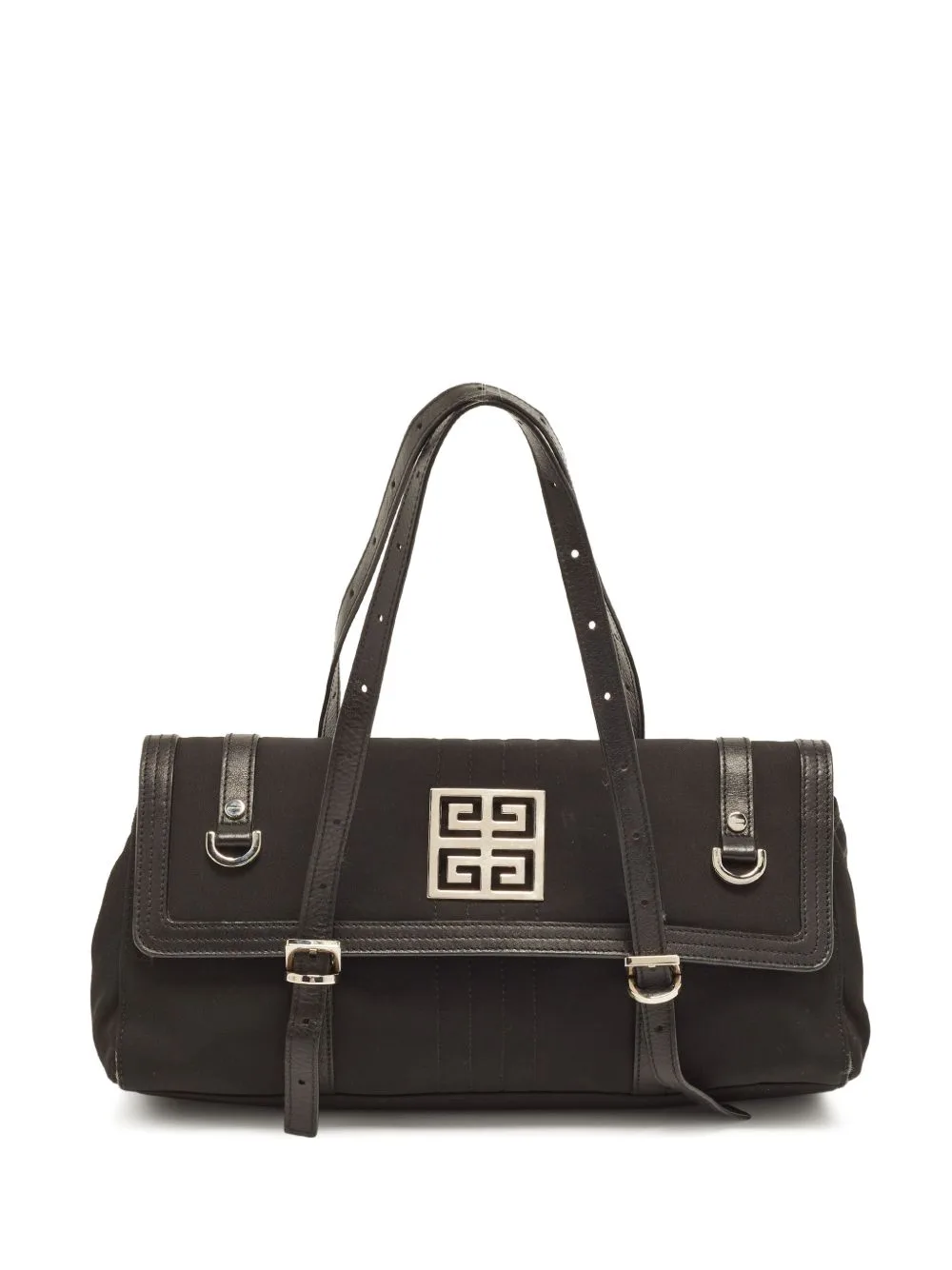 Greca Leather Shoulder Bag by Givenchy Pre-Owned
