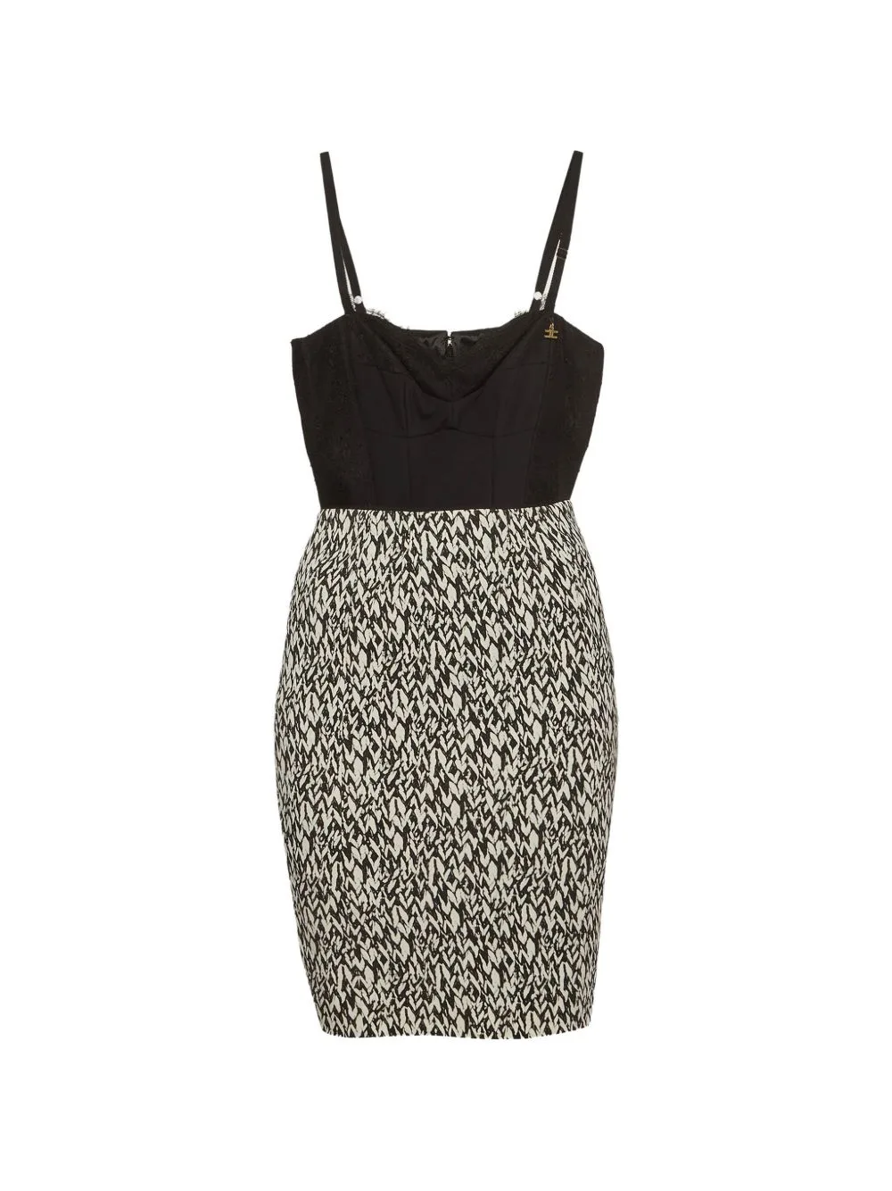Abstract-Print Bustier Mini Dress by Elisabetta Franchi