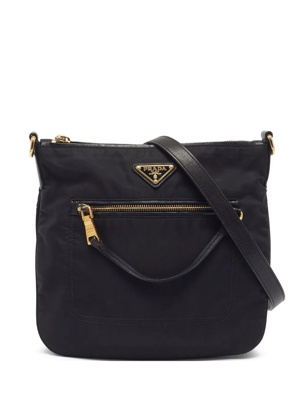 Front Zip Crossbody Bag by Prada Pre-Owned