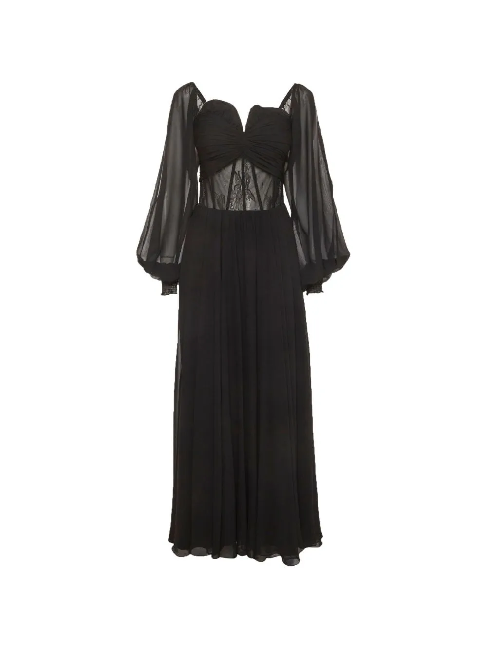 Lace-Detail Maxi Dress by JULEA DOMANI