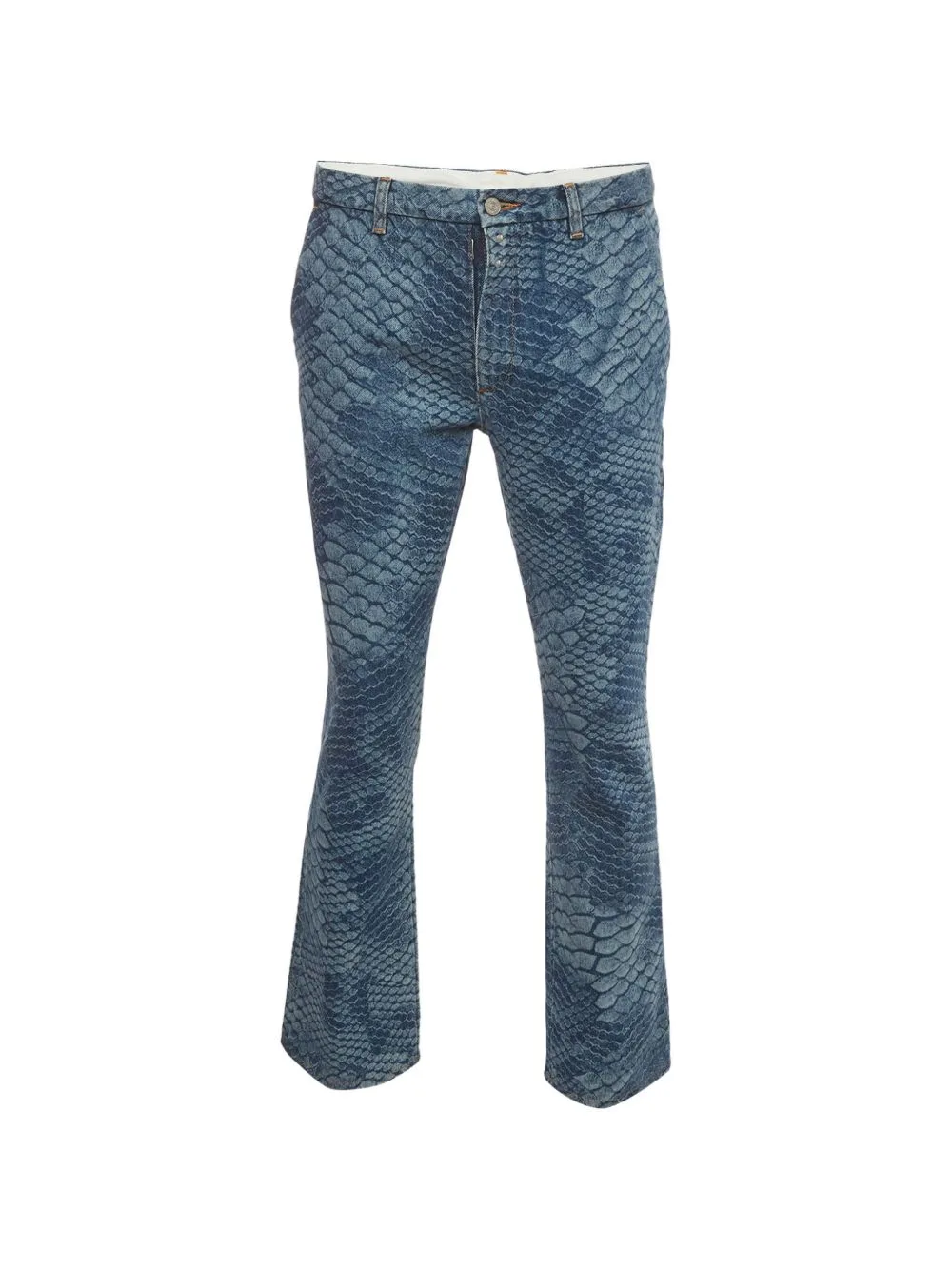 Snake-Print Jeans by MM6 Maison Margiela