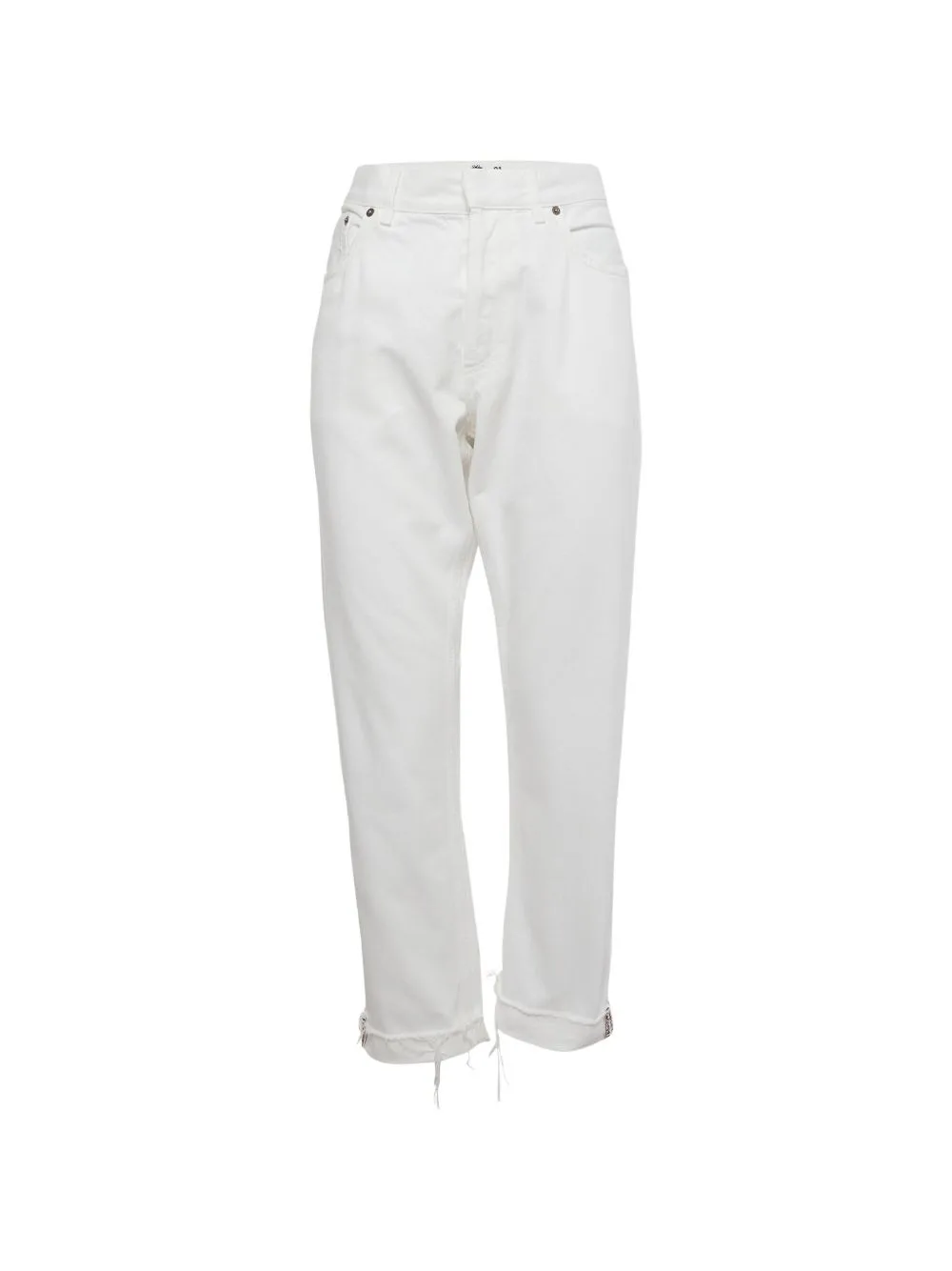 Cuffed-Hem Straight-Fit Jeans by Christian Dior Pre-Owned