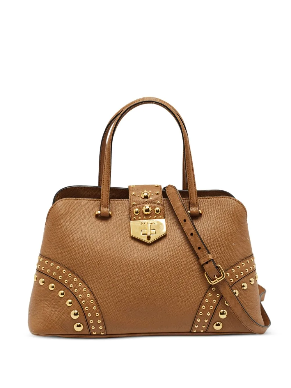 Promenade Studded Tote Bag by Prada Pre-Owned