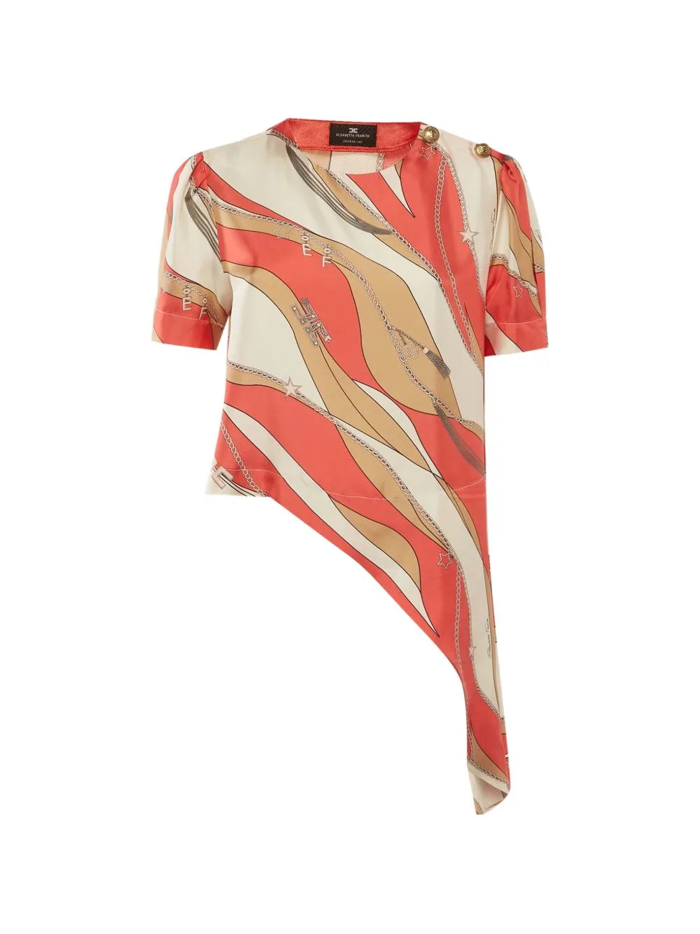 Printed Asymmetric Top by Elisabetta Franchi
