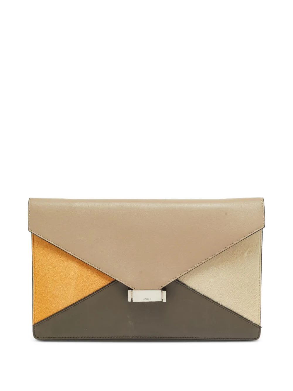 Envelope Pony Hair Clutch Bag by Celine Pre-Owned