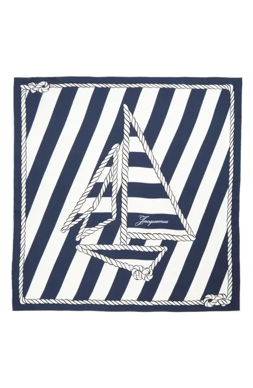 Le Foulard Bateau Corde Silk Scarf by Jacquemus